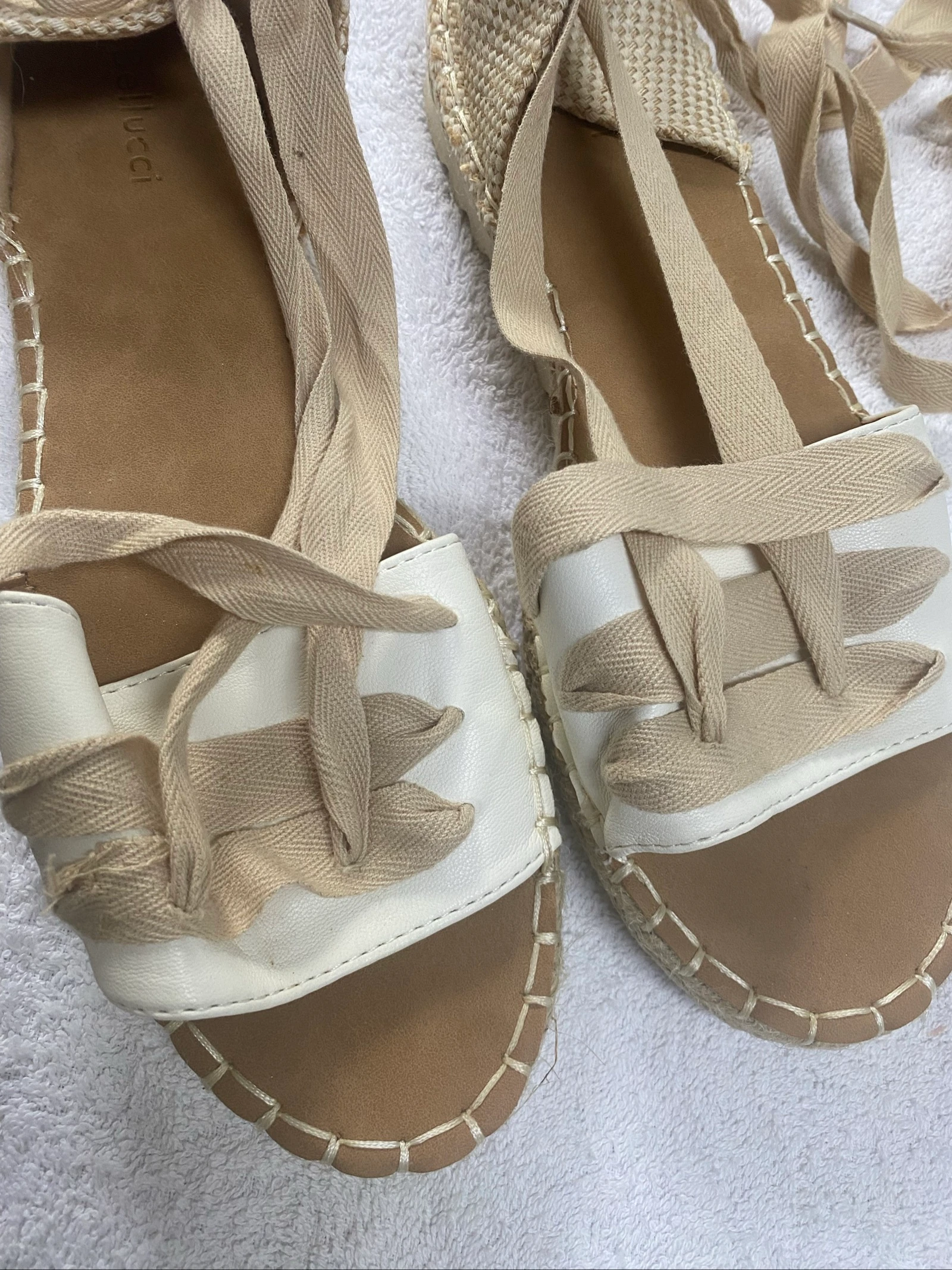 Espadrillesandalen met knoop aan de enkel – photo 8